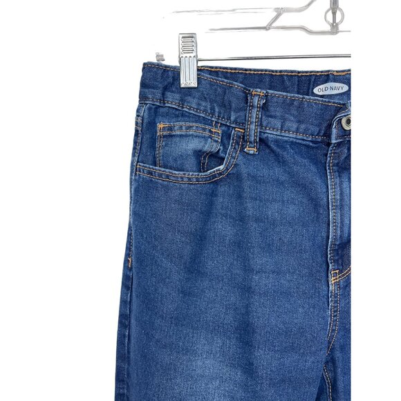 Old Navy Girls Plus 16 Straight Leg Jeans Blue Denim Adjustable Waist - Picture 4 of 10